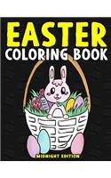 Easter Coloring Book Midnight Edition