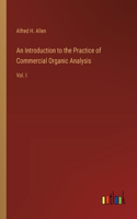 Introduction to the Practice of Commercial Organic Analysis