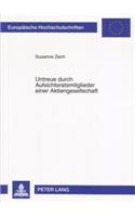 Untreue Durch Aufsichtsratsmitglieder Einer Aktiengesellschaft