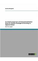 A critical comparison of Internationalisation theories