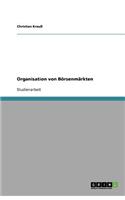Organisation Von Börsenmärkten
