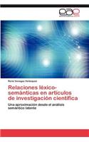 Relaciones Lexico-Semanticas En Articulos de Investigacion Cientifica