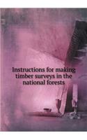Instructions for making timber surveys in the national forests: (English)