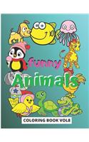Funny Animals Coloring Book