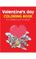 Valentine's Day Coloring Book for Toddlers and Preschool