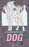 Coloring Book for Adults Fantasy Animals - Large Print - Dog