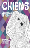 Coloriages de motifs - Conceptions anti-stress - Animaux - Chiens