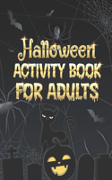 Halloween Activity Book For Adults