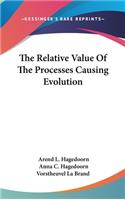 The Relative Value Of The Processes Causing Evolution
