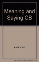 Meaning and Saying CB