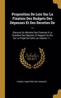 Proposition De Lois Sur La Fixation Des Budgets Des Dépenses Et Des Recettes De ...