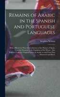 Remains of Arabic in the Spanish and Portuguese Languages