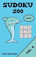Sudoku 200 Easy With Solution Vol. 4