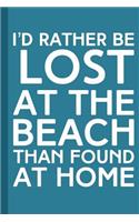 I'd Rather Be Lost at the Beach Than Found at Home