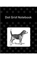 Dot Grid Notebook: Beagle; 8 X 10; 100 Sheets/200 Pages
