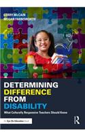 Determining Difference from Disability