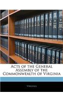 Acts of the General Assembly of the Commonwealth of Virginia