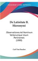 De Latinitate B. Hieronymi