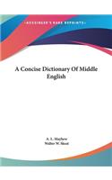 A Concise Dictionary of Middle English