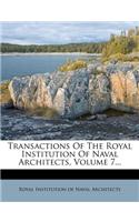 Transactions of the Royal Institution of Naval Architects, Volume 7...