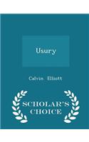 Usury - Scholar's Choice Edition