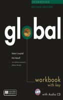 Global Intermediate Revised Edition Workbook with key + CD pack