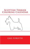 Scottish Terrier Coloring Calendar