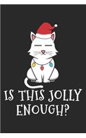 Is This Jolly Enough?: DIN A5 Katze Notizheft gepunktet - 120 Seiten gepunktetes Katze Notizbuch für Notizen in Schule, Universität, Arbeit oder zuhause. - Eine tolles Ges