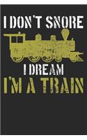 Notebook: Trains Ruled 6x9 120 Pages