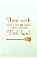 Hard Work Beats Talent When Talen Doesn't Work Hard
