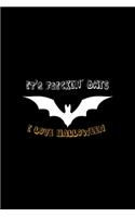 It's Frickin' Bats I Love Halloween: Notebook Journal Composition Blank Lined Diary Notepad 120 Pages Paperback Black Solid Bat