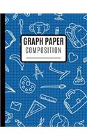 Graph Paper Composition: Graph Paper Composition Book Quad Ruled For Mathematics - 8.5 X 11 size with 100 Pages, Graph Notebook 1/4 Inch For Science