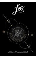 Leo Internet Password Book: Internet Password Logbook Organizer with Alphabetical Tabs For Wiccans, Witches, Mages, Druids, and Other Practitioners of Magic