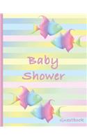 Baby Shower: Baby Shower Guestbook. Large with Soft Cover. 110 Lined pages. 8.25x6