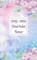 2019 - 2020 Floral Pocket Planner: January 2019 -- December 2020 Monthly Planner