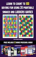 Activity Books for Toddlers (Learn to count to 100 having fun using 20 printable snakes and ladders games)