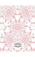 Notebook: Flowers Cover Notebook Journal Diary, 110 Lined pages, 8.5" x 11"