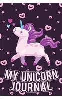 My Unicorn Journal: Blank Lined Notebook V50