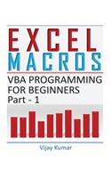 Excel Macros: VBA Programming for Beginners Part 1