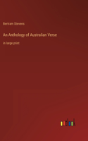 Anthology of Australian Verse