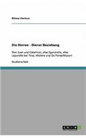 Die Herren - Diener Beziehung: Don Juan und Catalinon, alias Sganarelle, alias Leporello bei Tirso, Moliére und Da Ponte/Mozart