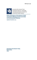 Rules of Procedure of the Antarctic Treaty Consultative Meeting and the Committee for Environmental Protection. Updated