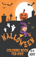 Halloween Coloring Book For Kids 2-4 Ages