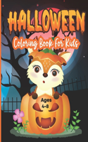 Halloween Coloring Book For Kids Ages 4-8