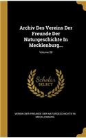 Archiv Des Vereins Der Freunde Der Naturgeschichte In Mecklenburg...; Volume 58