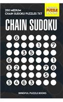 Chain Sudoku: 250 Medium Chain Sudoku Puzzles 7x7(47 Chain Puzzles)