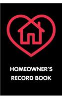 Homeowner's Record Book