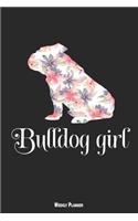 Bulldog Girl Weekly Planner