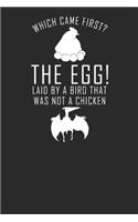 Which Came First: Chickens Notebook, Blank Lined (6 X 9 - 120 Pages) Animal Themed Notebook for Daily Journal, Diary, and Gift