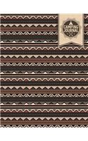 Camping Journal: Earth Tribal Pattern Travel Logbook